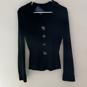Simon Miller tight top w/ statement buttons